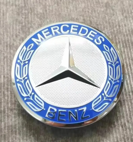 Mercedes-Benz Floating Wheel Center Caps Set – Self-Leveling Upright Star Logo Rim Center Caps | OEM Style Wheel Hub Caps (Set of 4)