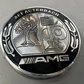 Mercedes-Benz Floating Wheel Center Caps Set – Self-Leveling Upright Star Logo Rim Center Caps | OEM Style Wheel Hub Caps (Set of 4)