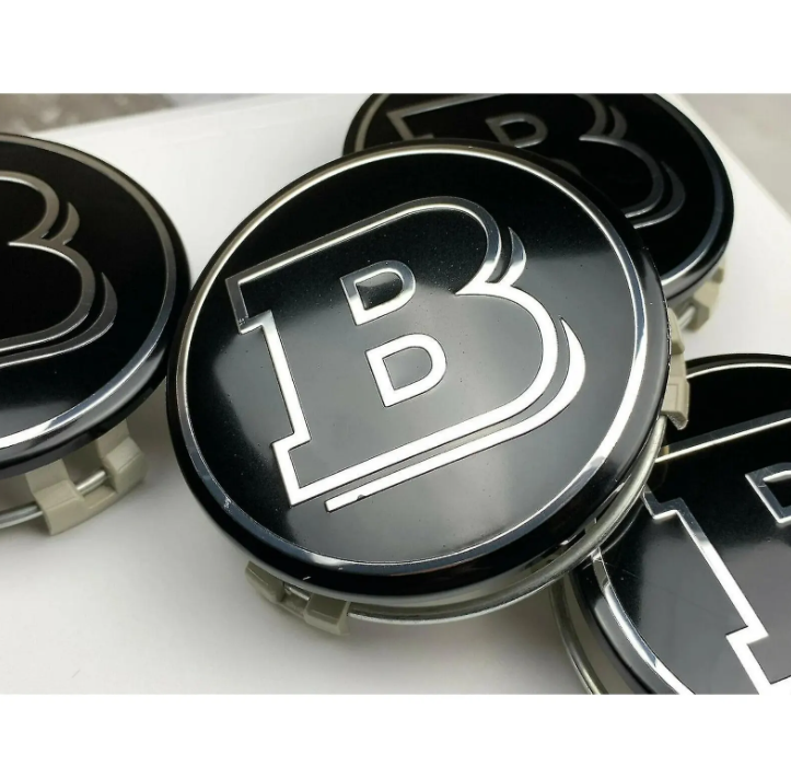 Mercedes-Benz Floating Wheel Center Caps Set – Self-Leveling Upright Star Logo Rim Center Caps | OEM Style Wheel Hub Caps (Set of 4)
