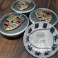 Porsche Wheel Center Caps Set of 4 – 76mm Grey Emblem OEM Style Replacement Hub Caps with Chrome Ring