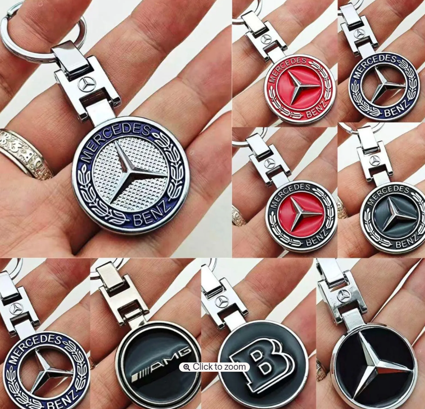 Mercedes-Benz Metal Keychain – AMG & Brabus Car Key Ring | Premium Key Holder Gift for Men & Women