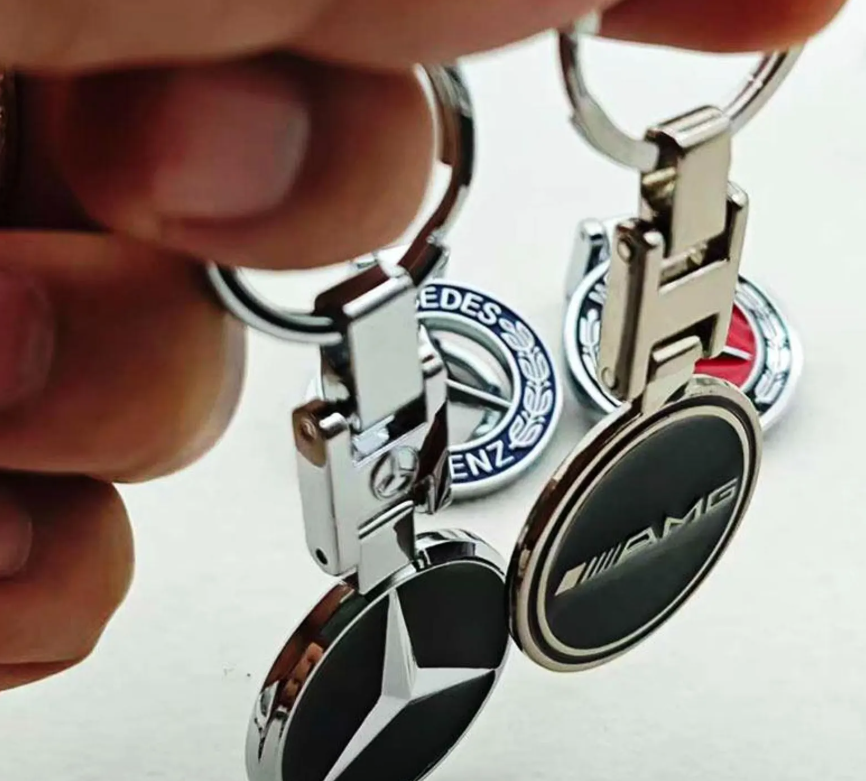 Mercedes-Benz Metal Keychain – AMG & Brabus Car Key Ring | Premium Key Holder Gift for Men & Women