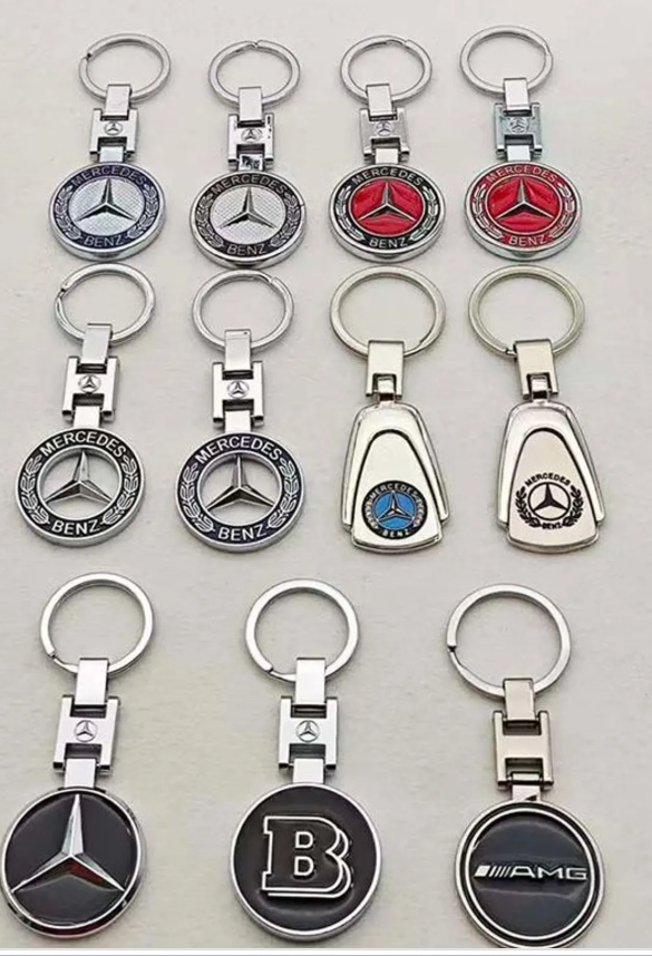 Mercedes-Benz Metal Keychain – AMG & Brabus Car Key Ring | Premium Key Holder Gift for Men & Women