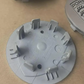 Porsche Wheel Center Caps 76mm – Gray & Black OEM Style Hub Caps Replacement Set of 4