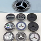 Mercedes Benz 57mm Hood Emblem Replacement – AMG Brabus Matte Glossy Black Star Badge for C E S CLA CLS GLA GLC GLK ML GL Class
