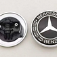 Mercedes Benz 57mm Hood Emblem Replacement – AMG Brabus Matte Glossy Black Star Badge for C E S CLA CLS GLA GLC GLK ML GL Class