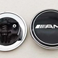 Mercedes Benz 57mm Hood Emblem Replacement – AMG Brabus Matte Glossy Black Star Badge for C E S CLA CLS GLA GLC GLK ML GL Class