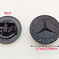 Mercedes Benz 57mm Hood Emblem Replacement – AMG Brabus Matte Glossy Black Star Badge for C E S CLA CLS GLA GLC GLK ML GL Class