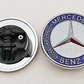 Mercedes Benz 57mm Hood Emblem Replacement – AMG Brabus Matte Glossy Black Star Badge for C E S CLA CLS GLA GLC GLK ML GL Class