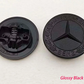 Mercedes Benz 57mm Hood Emblem Replacement – AMG Brabus Matte Glossy Black Star Badge for C E S CLA CLS GLA GLC GLK ML GL Class