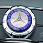 Mercedes Benz 29mm Media Button Sticker – AMG, Brabus & Affalterbach Multimedia Control Button Decal | Premium Aluminum Interior Trim