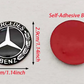 Mercedes Benz 29mm Media Button Sticker – AMG, Brabus & Affalterbach Multimedia Control Button Decal | Premium Aluminum Interior Trim