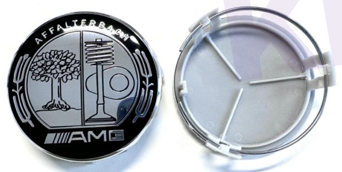 Mercedes-Benz Wheel Center Caps Pack of 4 – 60mm, 75mm, 144mm, 146mm, 154mm & 163mm OEM Style Replacement Hub Caps for Mercedes Wheels
