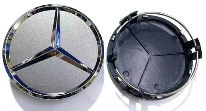 Mercedes-Benz Wheel Center Caps Pack of 4 – 60mm, 75mm, 144mm, 146mm, 154mm & 163mm OEM Style Replacement Hub Caps for Mercedes Wheels