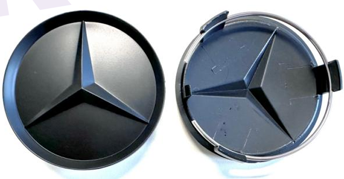 Mercedes-Benz Wheel Center Caps Pack of 4 – 60mm, 75mm, 144mm, 146mm, 154mm & 163mm OEM Style Replacement Hub Caps for Mercedes Wheels