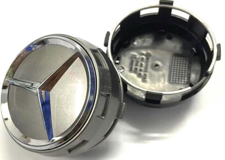 Mercedes-Benz Wheel Center Caps Pack of 4 – 60mm, 75mm, 144mm, 146mm, 154mm & 163mm OEM Style Replacement Hub Caps for Mercedes Wheels
