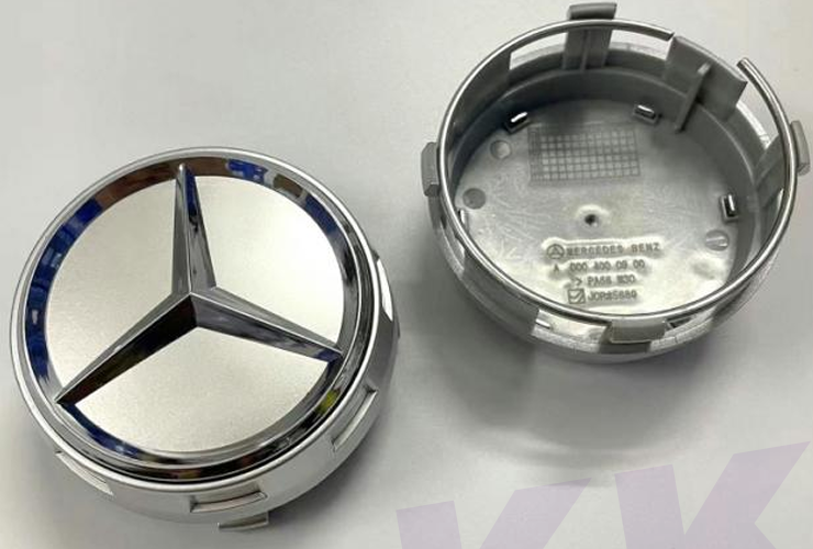 Mercedes-Benz Wheel Center Caps Pack of 4 – 60mm, 75mm, 144mm, 146mm, 154mm & 163mm OEM Style Replacement Hub Caps for Mercedes Wheels