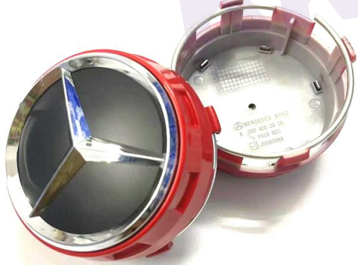 Mercedes-Benz Wheel Center Caps Pack of 4 – 60mm, 75mm, 144mm, 146mm, 154mm & 163mm OEM Style Replacement Hub Caps for Mercedes Wheels