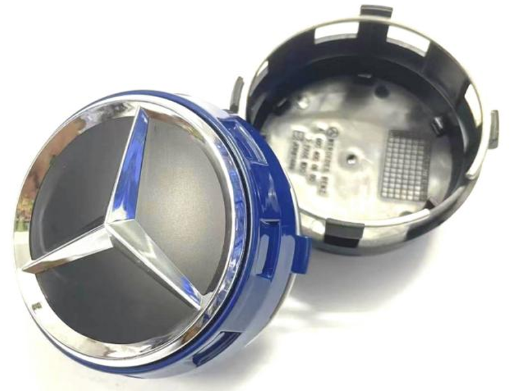 Mercedes-Benz Wheel Center Caps Pack of 4 – 60mm, 75mm, 144mm, 146mm, 154mm & 163mm OEM Style Replacement Hub Caps for Mercedes Wheels