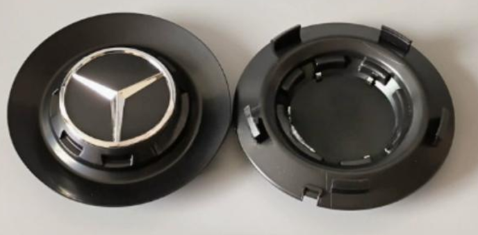 Mercedes-Benz Wheel Center Caps Pack of 4 – 60mm, 75mm, 144mm, 146mm, 154mm & 163mm OEM Style Replacement Hub Caps for Mercedes Wheels