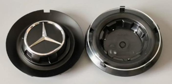 Mercedes-Benz Wheel Center Caps Pack of 4 – 60mm, 75mm, 144mm, 146mm, 154mm & 163mm OEM Style Replacement Hub Caps for Mercedes Wheels