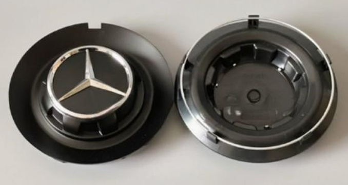 Mercedes-Benz Wheel Center Caps Pack of 4 – 60mm, 75mm, 144mm, 146mm, 154mm & 163mm OEM Style Replacement Hub Caps for Mercedes Wheels