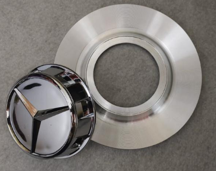 Mercedes-Benz Wheel Center Caps Pack of 4 – 60mm, 75mm, 144mm, 146mm, 154mm & 163mm OEM Style Replacement Hub Caps for Mercedes Wheels