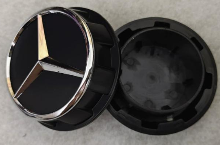 Mercedes-Benz Wheel Center Caps Pack of 4 – 60mm, 75mm, 144mm, 146mm, 154mm & 163mm OEM Style Replacement Hub Caps for Mercedes Wheels