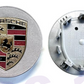 Porsche Wheel Center Caps Set of 4 – 76mm & 65mm OEM Style Replacement Hub Caps for Porsche Alloy Wheels – Premium ABS Rim Center Covers