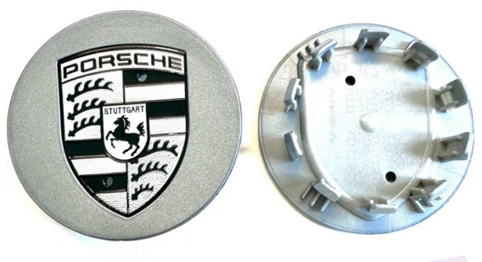 Porsche Wheel Center Caps Set of 4 – 76mm & 65mm OEM Style Replacement Hub Caps for Porsche Alloy Wheels – Premium ABS Rim Center Covers