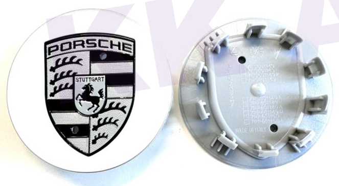 Porsche Wheel Center Caps Set of 4 – 76mm & 65mm OEM Style Replacement Hub Caps for Porsche Alloy Wheels – Premium ABS Rim Center Covers