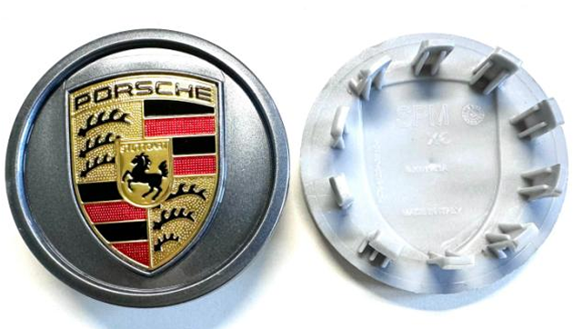 Porsche Wheel Center Caps Set of 4 – 76mm & 65mm OEM Style Replacement Hub Caps for Porsche Alloy Wheels – Premium ABS Rim Center Covers