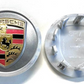 Porsche Wheel Center Caps Set of 4 – 76mm & 65mm OEM Style Replacement Hub Caps for Porsche Alloy Wheels – Premium ABS Rim Center Covers