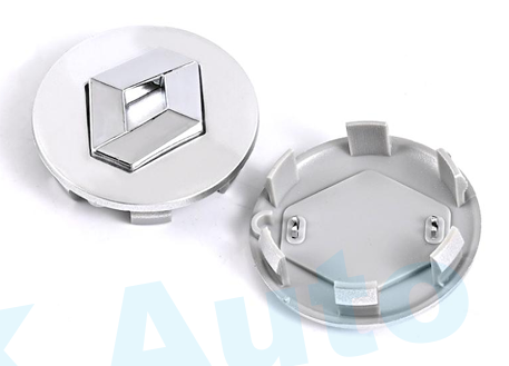 Renault Wheel Center Caps Set of 4 – 57mm & 60mm OEM Style Replacement Hub Caps for Renault Alloy Wheels – Premium ABS Rim Center Covers