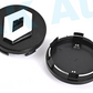 Renault Wheel Center Caps Set of 4 – 57mm & 60mm OEM Style Replacement Hub Caps for Renault Alloy Wheels – Premium ABS Rim Center Covers