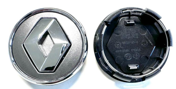 Renault Wheel Center Caps Set of 4 – 57mm & 60mm OEM Style Replacement Hub Caps for Renault Alloy Wheels – Premium ABS Rim Center Covers