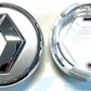 Renault Wheel Center Caps Set of 4 – 57mm & 60mm OEM Style Replacement Hub Caps for Renault Alloy Wheels – Premium ABS Rim Center Covers