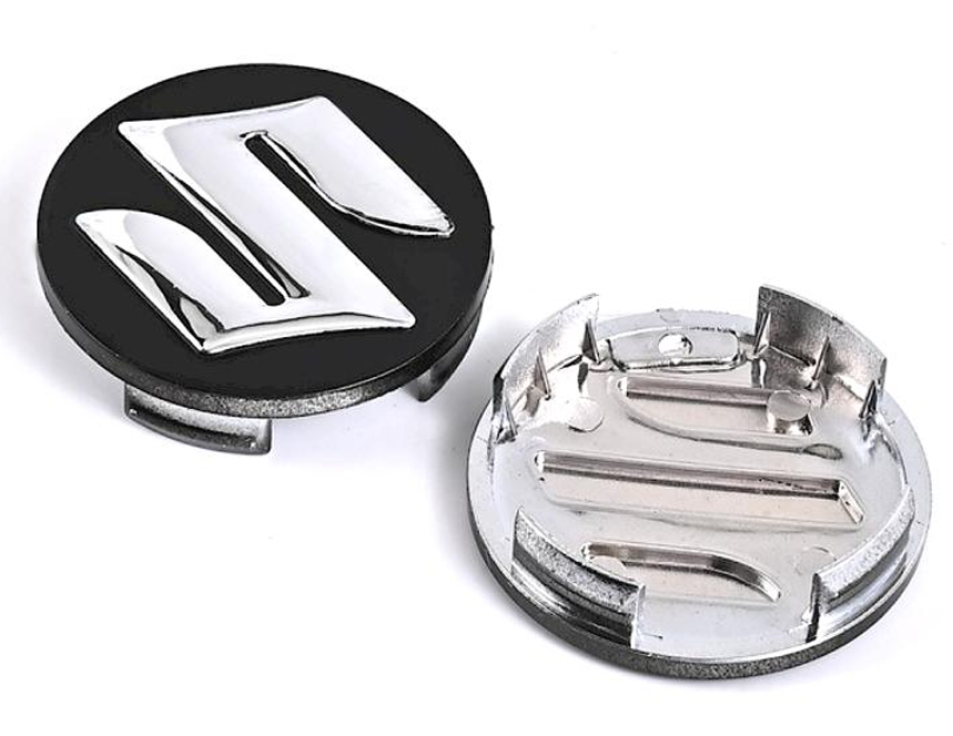 Suzuki Wheel Center Caps Set of 4 – 54mm & 58mm OEM Style Replacement Hub Caps for Suzuki Alloy Wheels – Premium ABS Snap-On Rim Center Covers