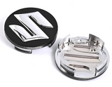 Suzuki Wheel Center Caps Set of 4 – 54mm & 58mm OEM Style Replacement Hub Caps for Suzuki Alloy Wheels – Premium ABS Snap-On Rim Center Covers