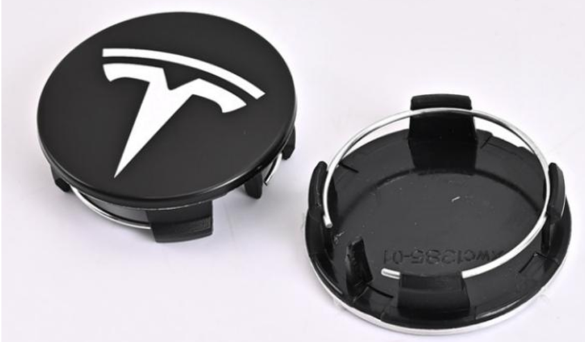Tesla Wheel Center Caps Set of 4 – 56mm OEM Style Replacement Hub Caps for Tesla Model 3, Model Y, Model S & Model X