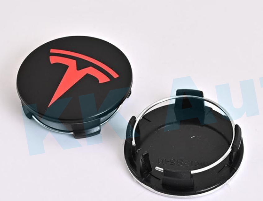 Tesla Wheel Center Caps Set of 4 – 56mm OEM Style Replacement Hub Caps for Tesla Model 3, Model Y, Model S & Model X