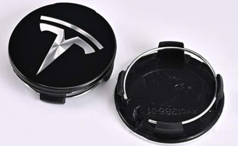 Tesla Wheel Center Caps Set of 4 – 56mm OEM Style Replacement Hub Caps for Tesla Model 3, Model Y, Model S & Model X