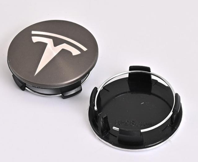 Tesla Wheel Center Caps Set of 4 – 56mm OEM Style Replacement Hub Caps for Tesla Model 3, Model Y, Model S & Model X
