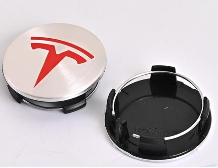 Tesla Wheel Center Caps Set of 4 – 56mm OEM Style Replacement Hub Caps for Tesla Model 3, Model Y, Model S & Model X