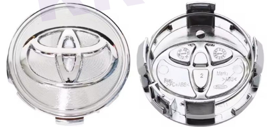 Toyota Wheel Center Caps Set of 4 – 57mm & 62mm OEM Style Replacement Wheel Hub Caps – ABS Rim Center Covers for Toyota Wheels