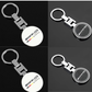Mercedes-AMG Metal Keychain – Premium AMG Logo Key Ring | Black & White | Zinc Alloy Car Keychain | 90×35mm | 39g