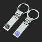 VW Metal Keychain – Premium Volkswagen Logo Key Ring | Black, Red & Blue | 88mm x 27g Car Key Chain Accessory