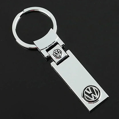 VW Metal Keychain – Premium Volkswagen Logo Key Ring | Black, Red & Blue | 88mm x 27g Car Key Chain Accessory
