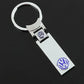 VW Metal Keychain – Premium Volkswagen Logo Key Ring | Black, Red & Blue | 88mm x 27g Car Key Chain Accessory