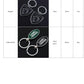 Land Rover Metal Keychain – Premium Car Key Ring Key Holder for Defender, Discovery, Range Rover | Black & Green | 80mm